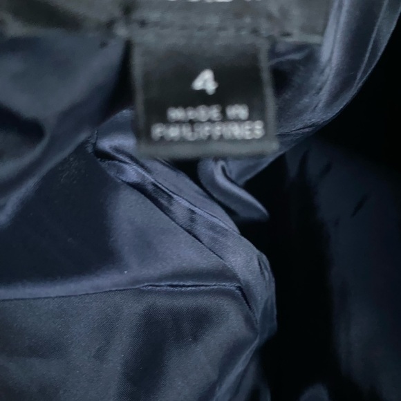 J. Crew Going Out $198 Black Preppy Dark Academia Gramercy Twill Open Blazer 4 - Picture 6 of 16